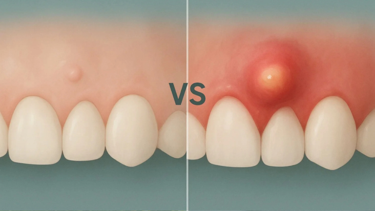 pictures of bumps on gums